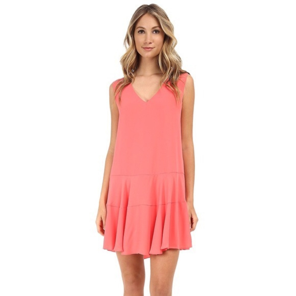 BCBG Maxazria Sleeveless Coral Dress